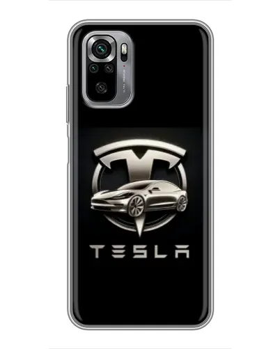 Чехол для Xiaomi Redmi Note 10S с картинкой «Tesla — серебристое авто» Чехол для Xiaomi Redmi Note 10S с картинкой «Tesla — серебристое авто»