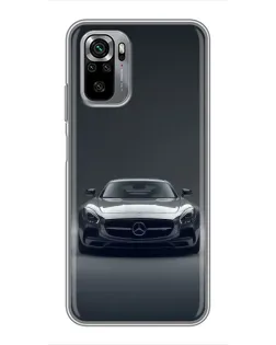 Чехол для Xiaomi Redmi Note 10S с картинкой «Mercedes на черном»