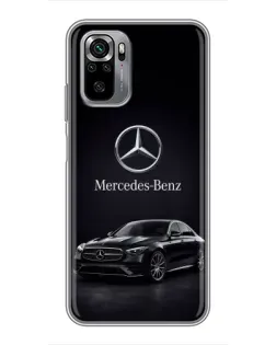 Чехол для Xiaomi Redmi Note 10S с картинкой «Mercedes — решетка радиатора»