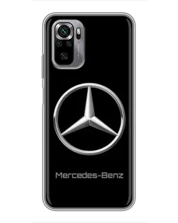 Чехол для Xiaomi Redmi Note 10S с картинкой «Mercedes Silver Logo»