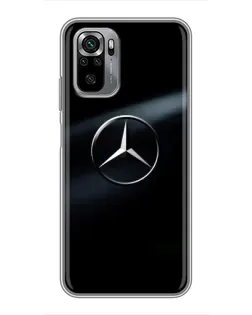 Чехол для Xiaomi Redmi Note 10S с картинкой «Mercedes на металле»