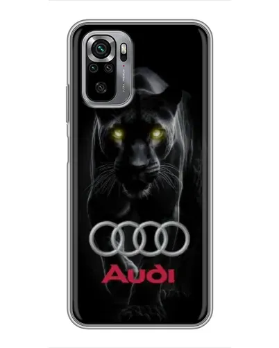 Чехол для Xiaomi Redmi Note 10S с картинкой «Пантера и Audi» Чехол для Xiaomi Redmi Note 10S с картинкой «Пантера и Audi»