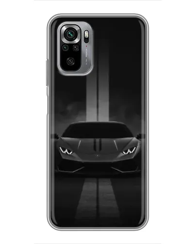 Чехол для Xiaomi Redmi Note 10S с картинкой «Lamborghini симметрия дорог»