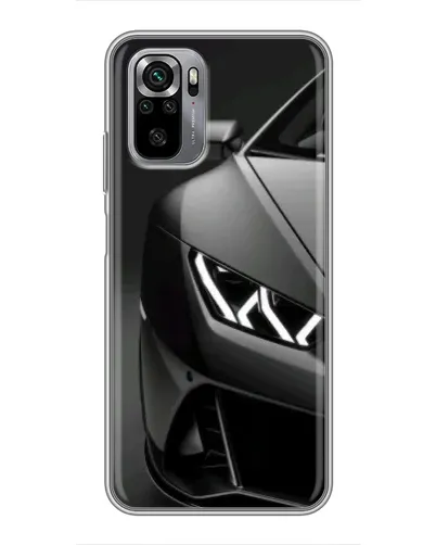 Чехол для Xiaomi Redmi Note 10S с картинкой «Lamborghini фары детализация»