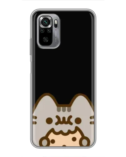 Чехол для Xiaomi Redmi Note 10S с картинкой «Пушин на черном» Чехол для Xiaomi Redmi Note 10S с картинкой «Пушин на черном»