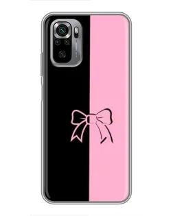 Чехол для Xiaomi Redmi Note 10S с картинкой «Половинки банта»