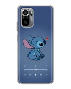 Чехол для Xiaomi Redmi Note 10S с картинкой «Музыкальный Stitch»