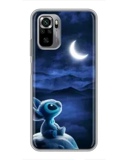 Чехол для Xiaomi Redmi Note 10S с картинкой «Лунная ночь Стича»