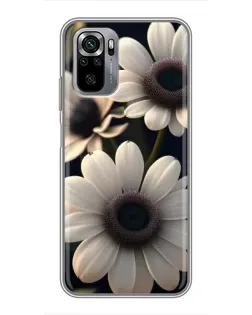 Чохол для Xiaomi Redmi Note 10S з картинкою «Білі маргаритки макро»