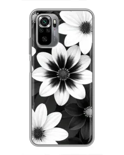 Чохол для Xiaomi Redmi Note 10S з картинкою «Монохромні айстри»