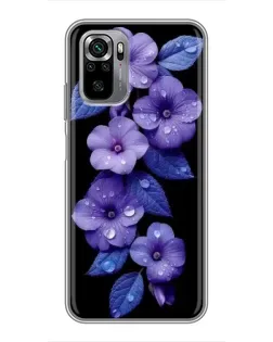 Чохол для Xiaomi Redmi Note 10S з картинкою «Фіолетові квіти з росою» Чохол для Xiaomi Redmi Note 10S з картинкою «Фіолетові квіти з росою»