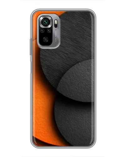 Чехол для Xiaomi Redmi Note 10S с картинкой «Геометрия оранжевых кругов» Чехол для Xiaomi Redmi Note 10S с картинкой «Геометрия оранжевых кругов»