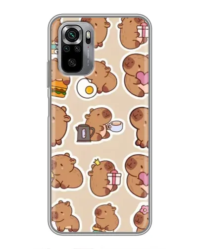 Чохол для Xiaomi Redmi Note 10S з картинкою «Капібари паттерн» Чохол для Xiaomi Redmi Note 10S з картинкою «Капібари паттерн»