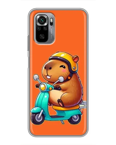 Чохол для Xiaomi Redmi Note 10S з картинкою «Капібара на скутері» Чохол для Xiaomi Redmi Note 10S з картинкою «Капібара на скутері»