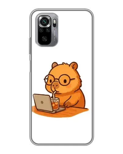 Чохол для Xiaomi Redmi Note 10S з картинкою «Капібара з ноутбуком» Чохол для Xiaomi Redmi Note 10S з картинкою «Капібара з ноутбуком»