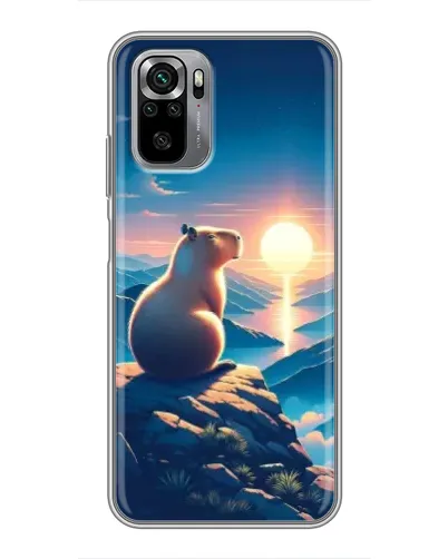 Чохол для Xiaomi Redmi Note 10S з картинкою «Захід сонця з капібарою» Чохол для Xiaomi Redmi Note 10S з картинкою «Захід сонця з капібарою»