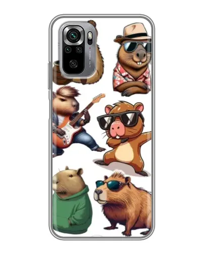 Чохол для Xiaomi Redmi Note 10S з картинкою «Круті капібари музиканти» Чохол для Xiaomi Redmi Note 10S з картинкою «Круті капібари музиканти»