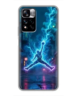 Чехол для Xiaomi Redmi Note 11 Pro Plus с картинкой «Jordan Gold Jumpman» Чехол для Xiaomi Redmi Note 11 Pro Plus с картинкой «Jordan Gold Jumpman»