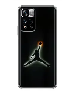 Чехол для Xiaomi Redmi Note 11 Pro Plus с картинкой «Jordan Gradient Logo» Чехол для Xiaomi Redmi Note 11 Pro Plus с картинкой «Jordan Gradient Logo»