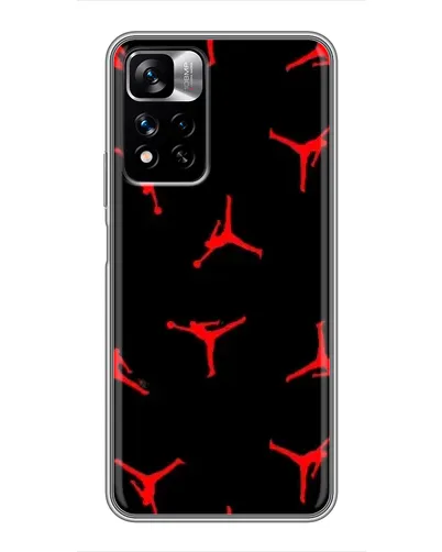 Чехол для Xiaomi Redmi Note 11 Pro Plus с картинкой «Jordan Red Pattern» Чехол для Xiaomi Redmi Note 11 Pro Plus с картинкой «Jordan Red Pattern»