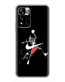 Чехол для Xiaomi Redmi Note 11 Pro Plus с картинкой «Jordan Jumpman»