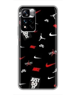 Чехол для Xiaomi Redmi Note 11 Pro Plus с картинкой «Nike Mix Pattern»