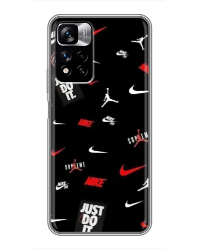 Чехол для Xiaomi Redmi Note 11 Pro Plus с картинкой «Nike Mix Pattern» Чехол для Xiaomi Redmi Note 11 Pro Plus с картинкой «Nike Mix Pattern»