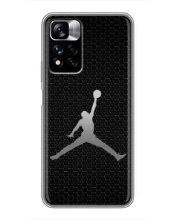 Чехол для Xiaomi Redmi Note 11 Pro Plus с картинкой «Jordan Dark Carbon»