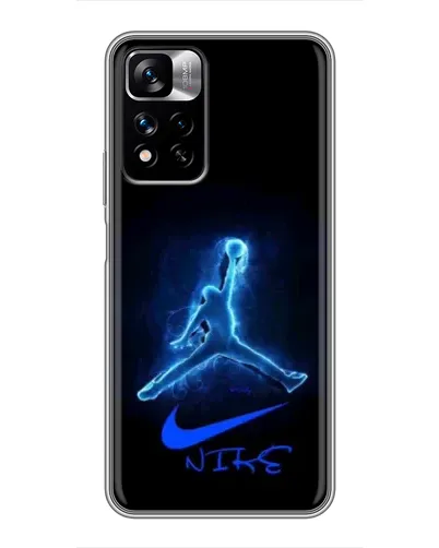 Чехол для Xiaomi Redmi Note 11 Pro Plus с картинкой «Jordan Neon Blue» Чехол для Xiaomi Redmi Note 11 Pro Plus с картинкой «Jordan Neon Blue»