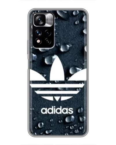 Чехол для Xiaomi Redmi Note 11 Pro Plus с картинкой «Adidas Trefoil Blue» Чехол для Xiaomi Redmi Note 11 Pro Plus с картинкой «Adidas Trefoil Blue»