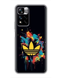 Чехол для Xiaomi Redmi Note 11 Pro Plus с картинкой «Adidas Splash» Чехол для Xiaomi Redmi Note 11 Pro Plus с картинкой «Adidas Splash»