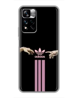 Чехол для Xiaomi Redmi Note 11 Pro Plus с картинкой «Adidas Hands»