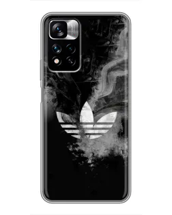Чехол для Xiaomi Redmi Note 11 Pro Plus с картинкой «Абстрактный дым Adidas»
