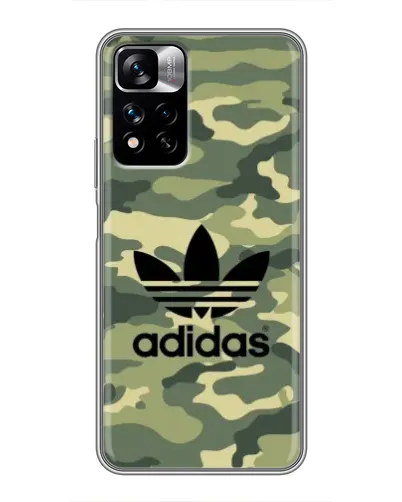 Чехол для Xiaomi Redmi Note 11 Pro Plus с картинкой «Милитари стиль Adidas» Чехол для Xiaomi Redmi Note 11 Pro Plus с картинкой «Милитари стиль Adidas»