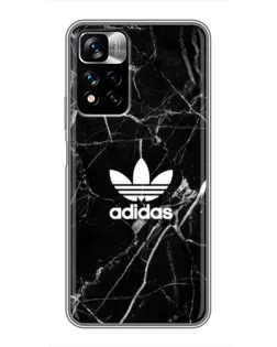 Чехол для Xiaomi Redmi Note 11 Pro Plus с картинкой «Белый мрамор Adidas»