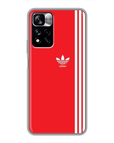 Чехол для Xiaomi Redmi Note 11 Pro Plus с картинкой «Красный минимализм Adidas» Чехол для Xiaomi Redmi Note 11 Pro Plus с картинкой «Красный минимализм Adidas»