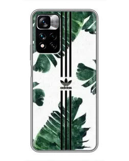 Чехол для Xiaomi Redmi Note 11 Pro Plus с картинкой «Пальмовые листья адидас»