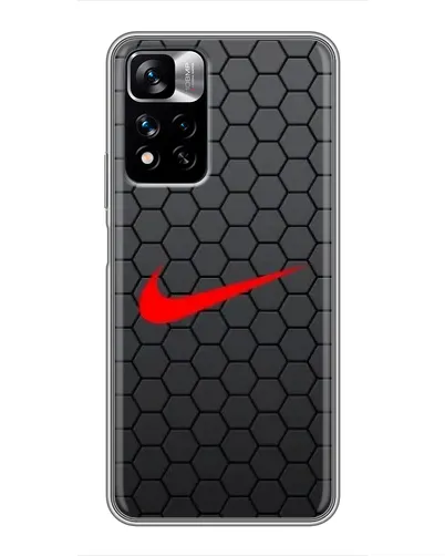Чехол для Xiaomi Redmi Note 11 Pro Plus с картинкой «Nike — карбоновая сетка»