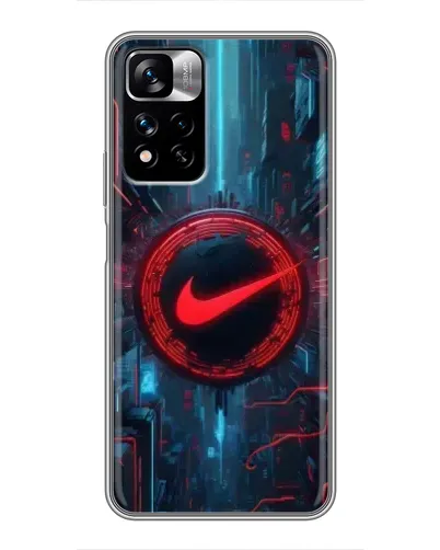 Чехол для Xiaomi Redmi Note 11 Pro Plus с картинкой «Техногенный стиль Nike»