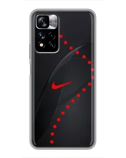 Чехол для Xiaomi Redmi Note 11 Pro Plus с картинкой «Абстрактный дизайн Nike»