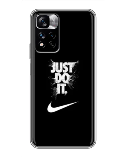 Чехол для Xiaomi Redmi Note 11 Pro Plus с картинкой «Текстовый принт Nike»