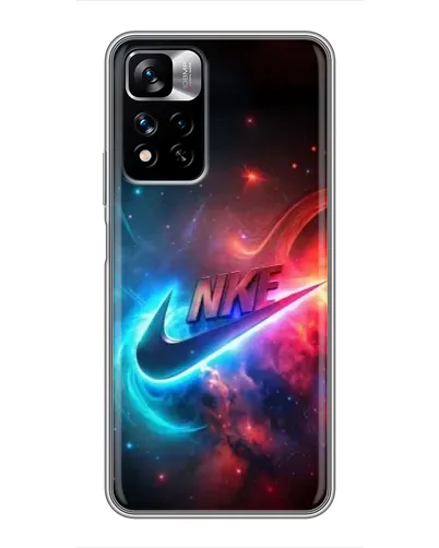 Чехол для Xiaomi Redmi Note 11 Pro Plus с картинкой «Огненный логотип Nike»