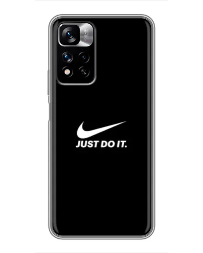 Чехол для Xiaomi Redmi Note 11 Pro Plus с картинкой «Минимализм от Nike»