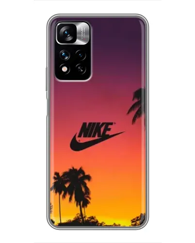 Чехол для Xiaomi Redmi Note 11 Pro Plus с картинкой «Nike на закате солнца»