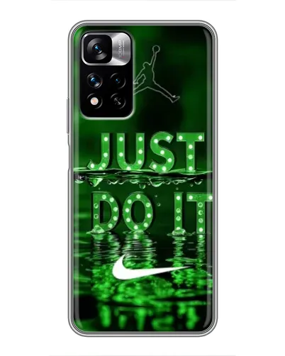 Чехол для Xiaomi Redmi Note 11 Pro Plus с картинкой «Зеленый неоновый Nike»