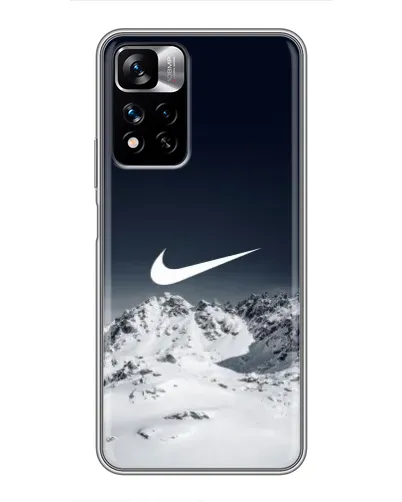 Чехол для Xiaomi Redmi Note 11 Pro Plus с картинкой «Nike — зимние горы»