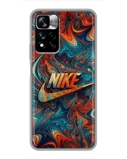 Чехол для Xiaomi Redmi Note 11 Pro Plus с картинкой «Nike в абстракции»