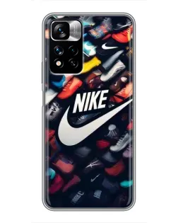 Чехол для Xiaomi Redmi Note 11 Pro Plus с картинкой «Коллекция кроссовок Nike»