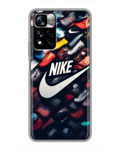 Чехол для Xiaomi Redmi Note 11 Pro Plus с картинкой «Коллекция кроссовок Nike»