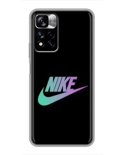 Чехол для Xiaomi Redmi Note 11 Pro Plus с картинкой «Nike — городская ночь»